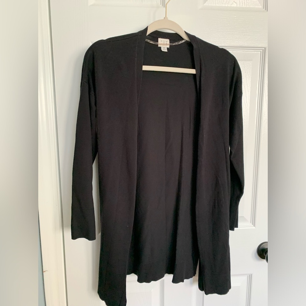 A New Day Black cardigan, size medium